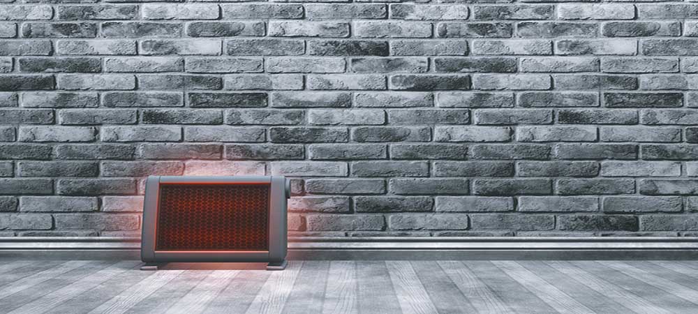 warm a house with space heaters.